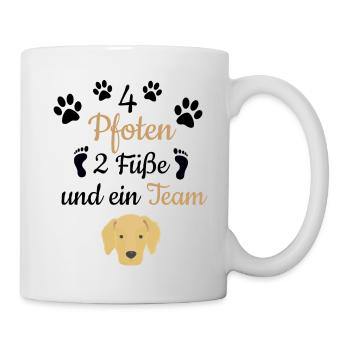 Golden Retriever Hundebesitzer Geschenkidee - Tasse - Weiß - Rechts