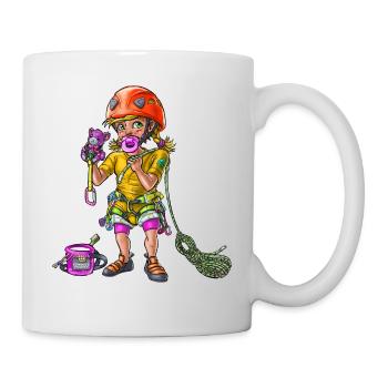Babykletterer Kind 00 - Tasse - Weiß - Rechts