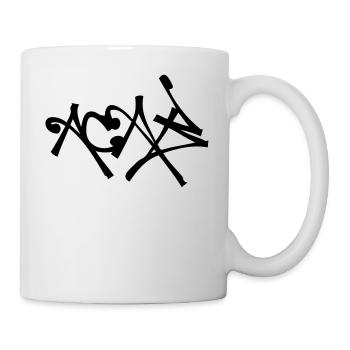 ACAB Graffiti Tag Style - Tasse - Weiß - Rechts
