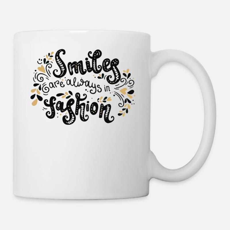 Le sourire est toujours hanche - Mug blanc - blanc