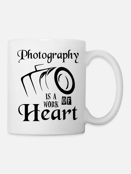 Photography is a Of Heart - Tasse - Weiß