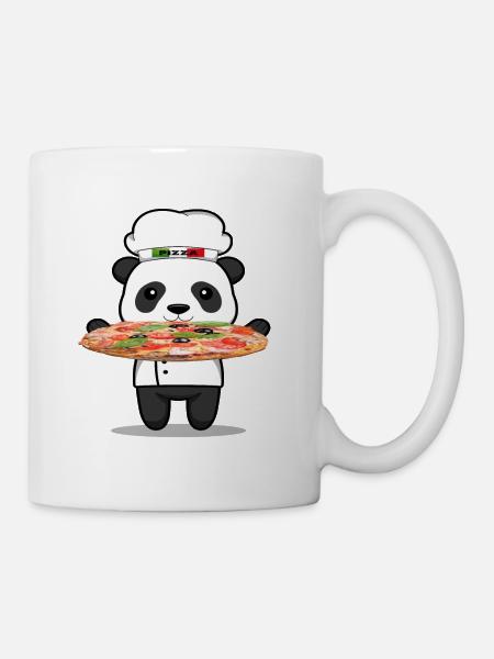 Italian Chef Panda - Tasse - Weiß