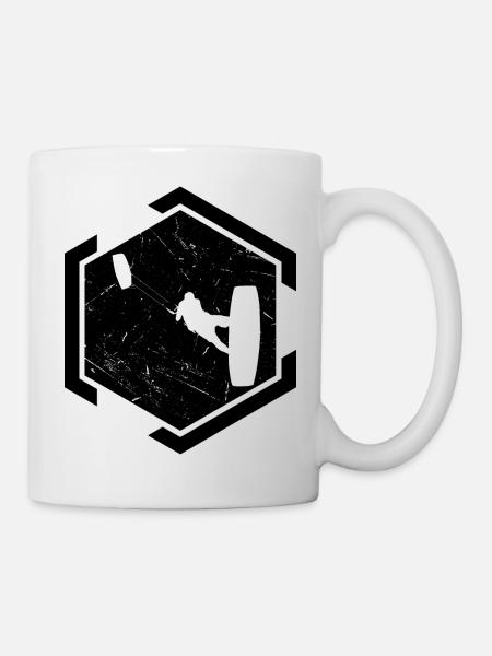 Kitesurfen Jungen Kite Surf Kiten - Tasse - Weiß