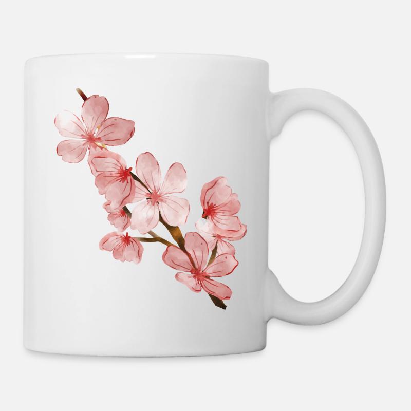 Fleur de cerisier - Mug blanc - blanc