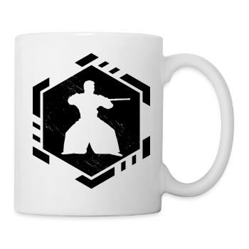Aikido Vintage Herren Jungen Aikidoka Aikido Kämpf - Tasse - Weiß - Rechts