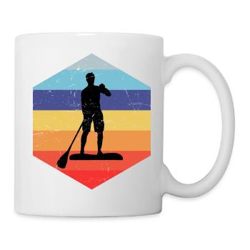 Sup Standup Paddeln Stand Up Paddel Jungen Herren - Tasse - Weiß - Rechts