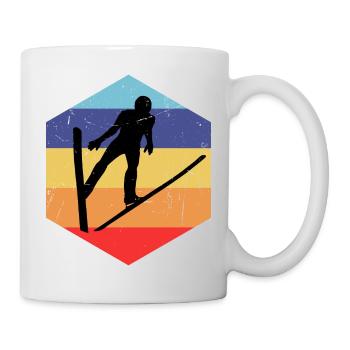 Ski Jumper Ski Jumping Winter Sports Ski Flying Male - Mug - white - Right