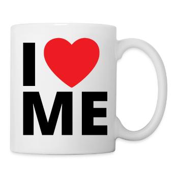 I LOVE ME - Tasse - Weiß - Rechts