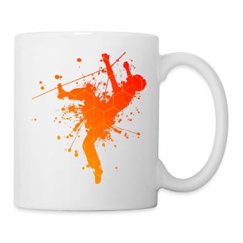 Boulder Herren Klettern Kletterer Bouldern - Tasse - Weiß - Rechts