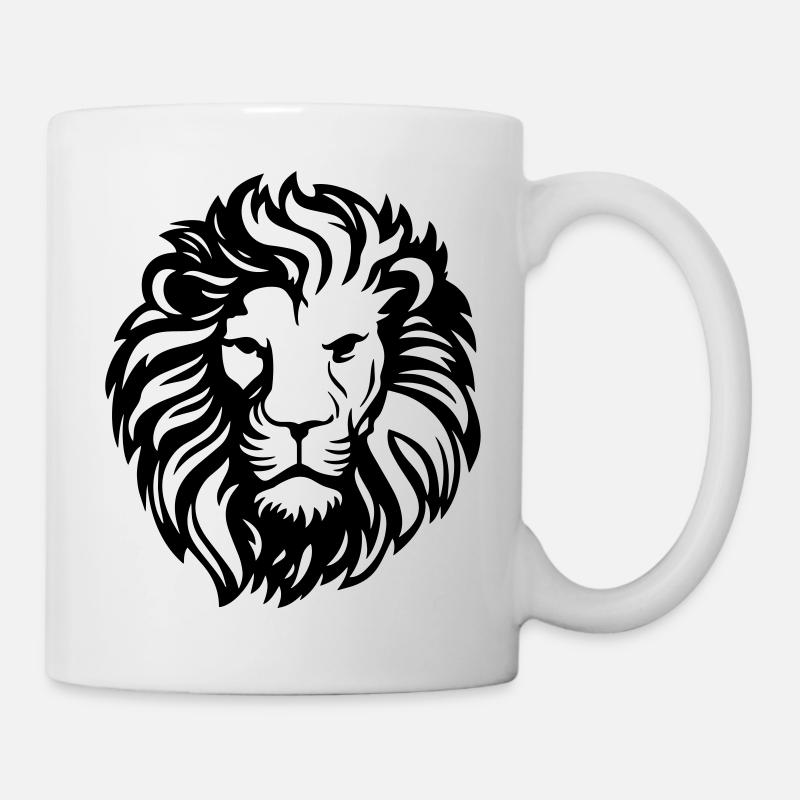 lion - Mug blanc - blanc