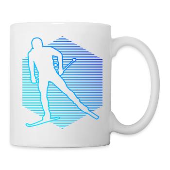 Langlauf Classic Damen Herren Langlauf Langlauf Kl - Tasse - Weiß - Rechts
