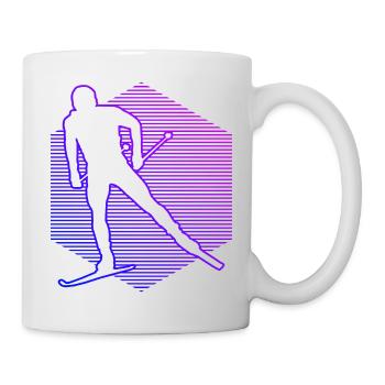 Damen Langlauf Classic Langlauf Skating Langlauf - Tasse - Weiß - Rechts