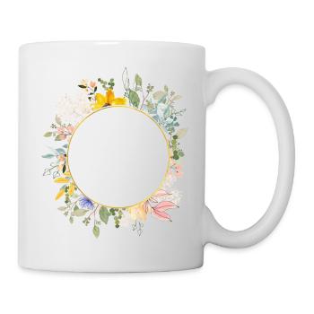 Couronne ronde personnalisable - Mug blanc - blanc - Droite