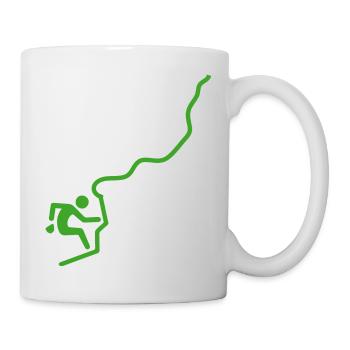 Bouldern Klettern Climbing Wandern - Tasse - Weiß - Rechts