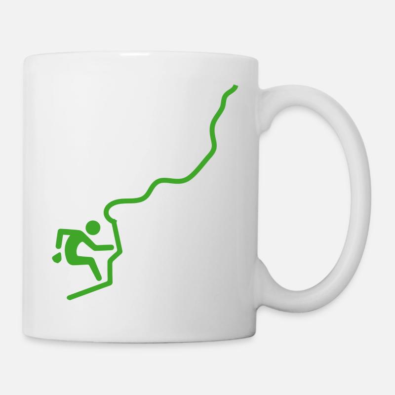 Escalade de bloc Escalade Randonnée - Mug blanc - blanc