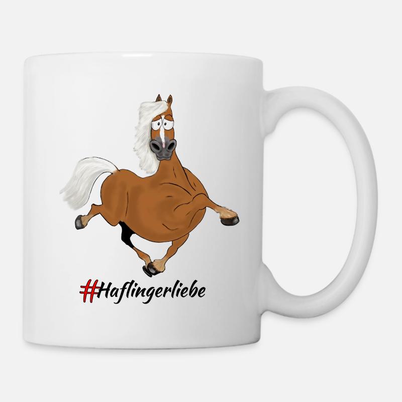 Haflinger+Blesse - Tasse - Weiß