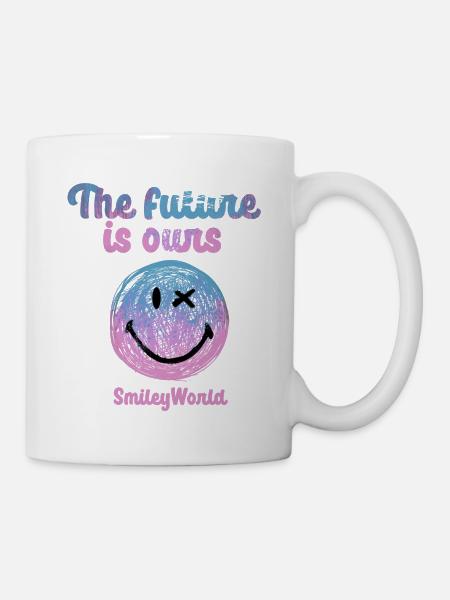smiley,swfa21,graffiti,malerei,comic,the future is - Tasse - Weiß