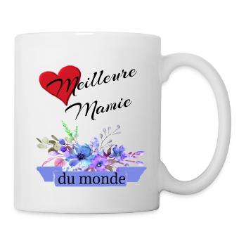 Meilleure Mamie du monde - Mug blanc - blanc - Droite