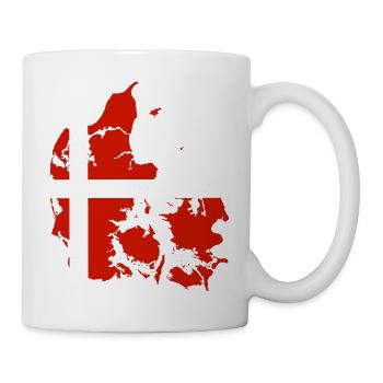 Flag of Denmark - Denmark Trikot Dänemark Fussball - Tasse - Weiß - Rechts