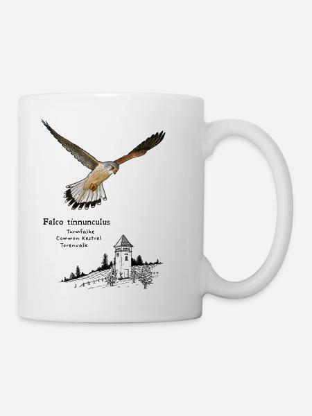 Turmfalke - Tasse - Weiß