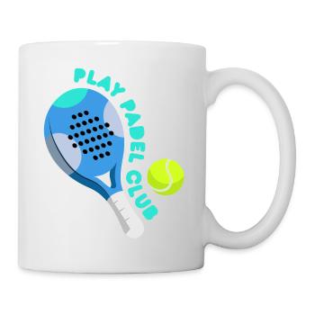 Padel - Geschenk für Padelspieler - Tasse - Weiß - Rechts