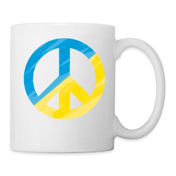 Signe De Paix, Signe De Paix, Paix, Ukraine - Mug blanc - blanc - Droite