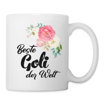 Weltbeste Goli fragen Patentante Österreich - Tasse - Weiß - Rechts