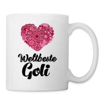 Weltbeste Goli fragen Patentante Österreich - Tasse - Weiß - Rechts