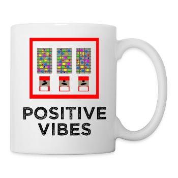 Kaugummiautomat Positive Vibes - Tasse - Weiß - Rechts