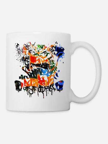 Graffiti Spray - Mug blanc - blanc