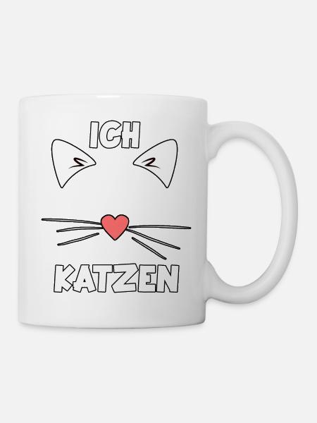 Süßes Katzen Damen Motiv Katzenbesitzerin - Tasse - Weiß