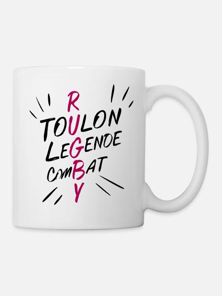Rugby Toulon, supporter stade Toulonnais Rugby - Mug blanc - blanc