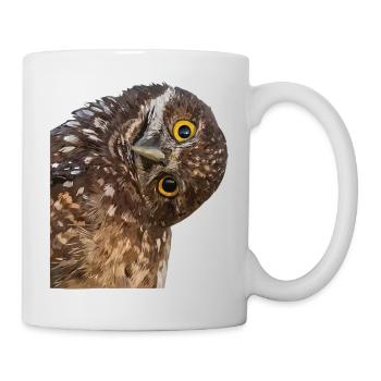 Hibou - Mug blanc - blanc - Droite
