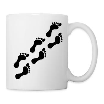 Empreintes - Mug blanc - blanc - Droite