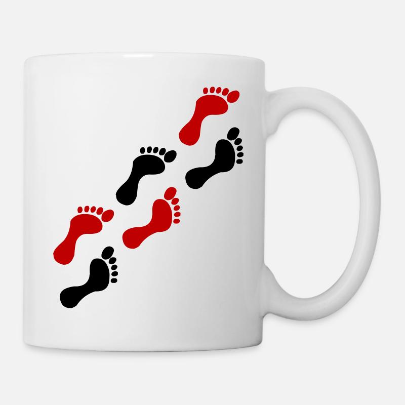 Footprints - Mug - white