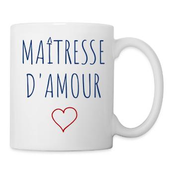 Maîtresse d'amour - COEUR - Mug blanc - blanc - Droite