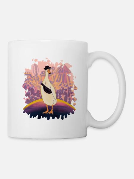 Party Ente ist am Start! - Tasse - Weiß