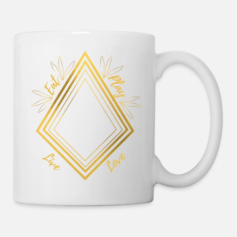 Eat Play, Live and Love - Mug - white