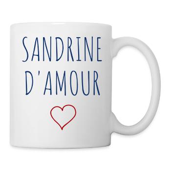 SANDRINE D'AMOUR - COEUR - Mug blanc - blanc - Droite