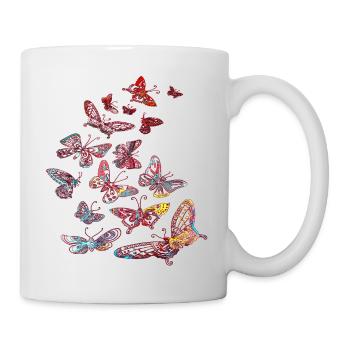 Butterfly tattoo - Mug - white - Right