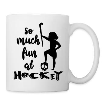hockey sur gazon de hockey sur gazon de hockey sur gazon-fille - Mug blanc - blanc - Droite