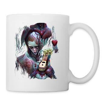 The Guitar Plays My Bleeding Heart - Mug - white - Right
