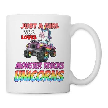 Monster Truck Unicorn Rainbow Child I Gift - Mug - white - Right
