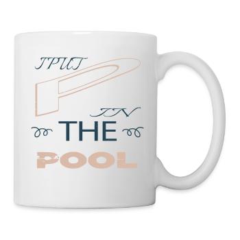 birthday cool cycling funny swimming tshirts humor - Mug - white - Right
