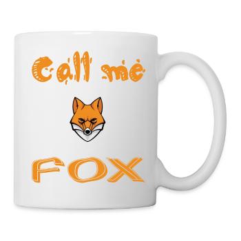 Call me fox - Mug blanc - blanc - Droite