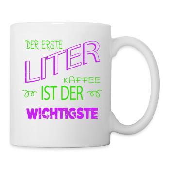 bday tasse verschlafen geburtstagsgeschenkidee - Tasse - Weiß - Rechts