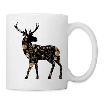 Cerf - Mug blanc - blanc - Droite