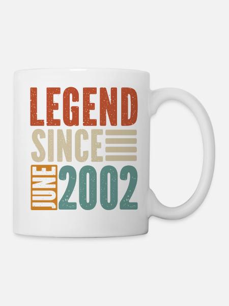 Legend Juin 2002 Vintage Cadeau d’Anniversaire - Mug blanc - blanc