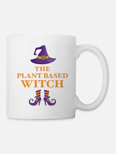 Die pflanzliche Hexe - Tasse - Weiß