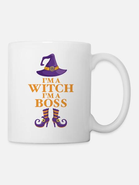 Ich bin eine Hexe, ich bin ein Chef - Tasse - Weiß